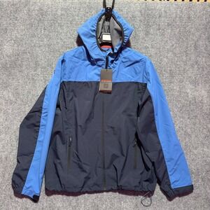 Hawke & Co‎ Mens Pro Series Windbreaker Jacket Blue Navy XL Color Block Hoodie